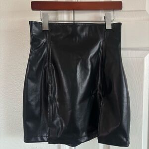 Fashion Brand Company Faux Leather Mini Skirt Size S